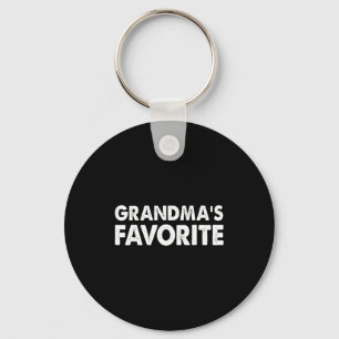 Grandma's Favorite Funny Grandparent Granhild Vint Keychain