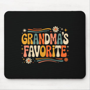 Grandmas Favorite Funny Grandparent Granhild Vinta Mouse Pad