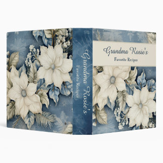 Grandmas Favorite Recipe Cookbook Vintage Floral Binder
