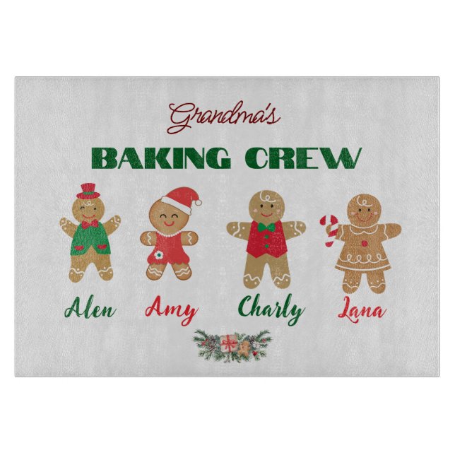 Grandma's favourite Cookies Cutting Board (Front)
