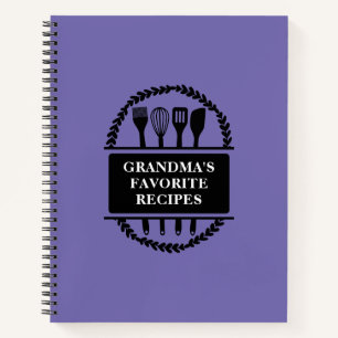 Grandma's Favourite Recipes Baking Cooking Recipe Notebook