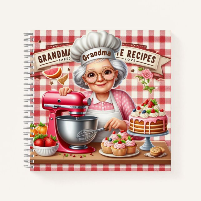 Grandma's Favourite Recipes Notebook (Front)