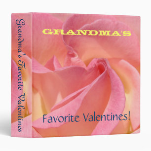 Grandma's Favourite Valentines binders Pink Rose