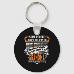 Grandma's Fight Is My Fight Leukaemia Awareness 1 Keychain