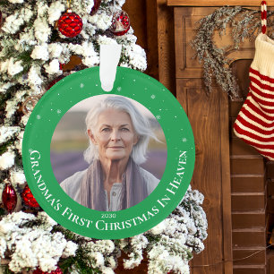 Grandmas First Christmas in Heaven  Ornament