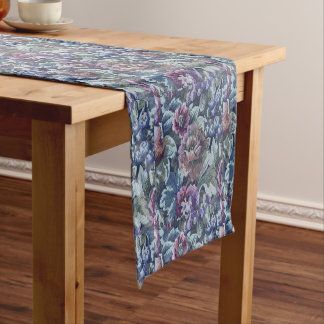 Grandma's Floral Couch Pattern Image Short Table Runner