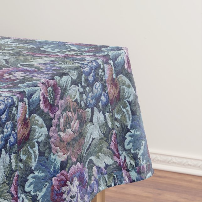 Grandma's Floral Couch Pattern Image Tablecloth (In Situ)