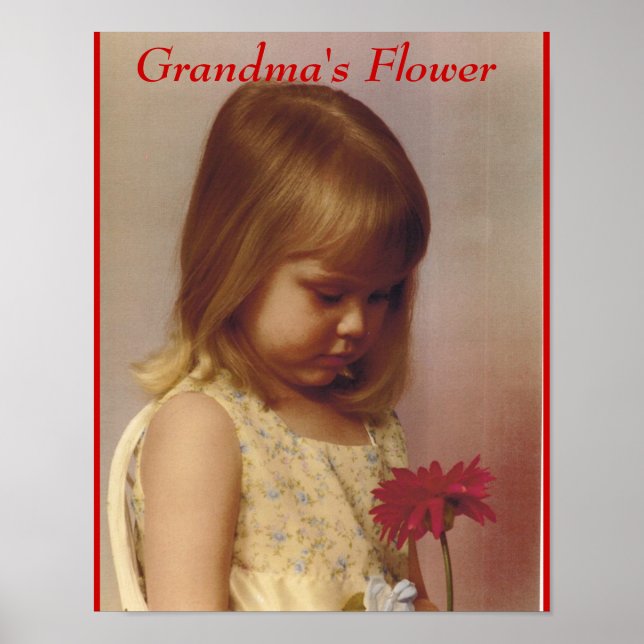 GRANDMA'S FLOWER POSTER (Front)