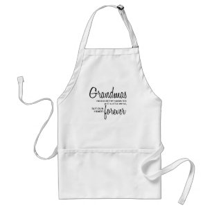 Grandmas Forever black Standard Apron