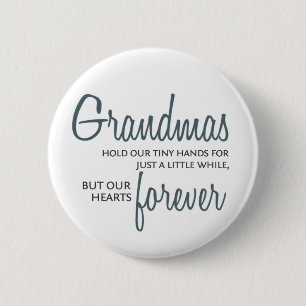 Grandmas Forever blue 2 Inch Round Button