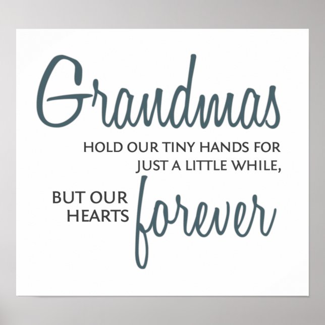 Grandmas Forever blue Poster (Front)