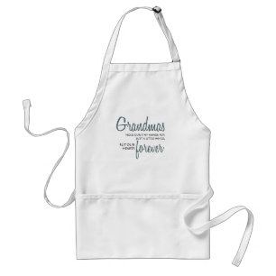 Grandmas Forever blue Standard Apron