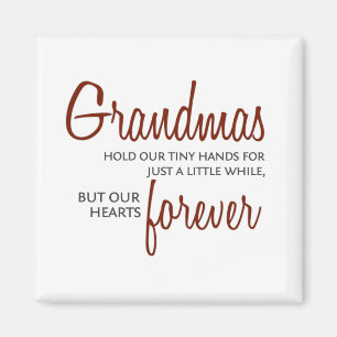 Grandmas Forever red Magnet