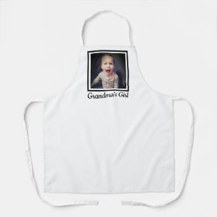 Grandmas Girl Custom Photo Cooking Apron