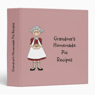 Grandma's Homemade Pie Recipes Binder