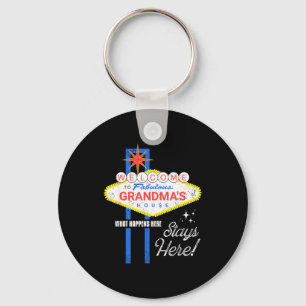 Grandmas House Shirt Vegas Funny Grandma Keychain