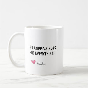 Grandma's Hugs Fix Everything Personalized Coffee Mug