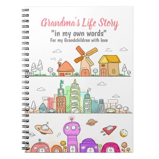 Grandmas Journal to record lifestory for Grandkids (Front)