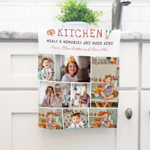 Grandma's Kitchen   8 Photo Personalized  Towel