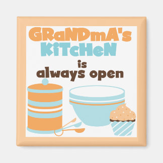 Grandma's Kitchen Always Open T-shirts and Gifts Magnet