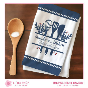 Grandmas Kitchen Baked with Love Customizable Towel