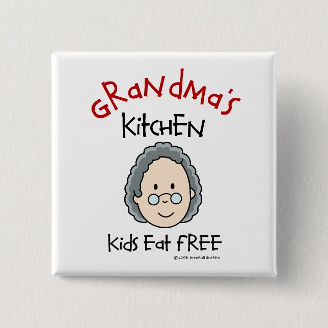 Grandma's Kitchen Button (Front)