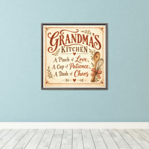 Grandma's Kitchen Canvas Print