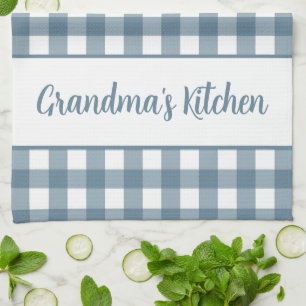 Grandma's Kitchen Gingham Plaid  Towel