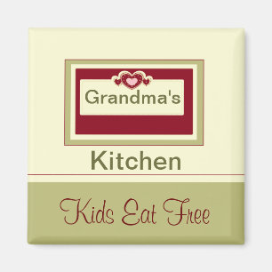 GRANDMA'S KITCHEN/KIDS EAT FREE MAGNET