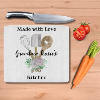 Grandma's Kitchen | Made With Love Personalized Cutting Board
