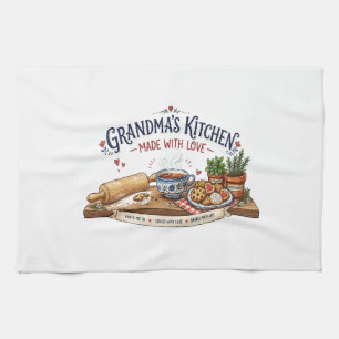Grandma's Kitchen Made With Love Towel