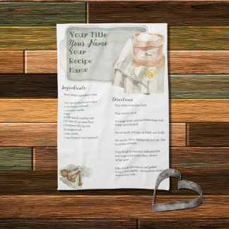 Grandma's Kitchen | Personalized Cookie Recipe Kitchen Towel