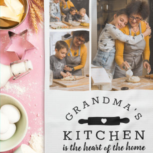 Grandma's Kitchen Photo Collage Gift Towel