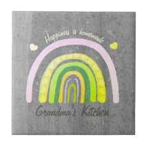 Grandma's Kitchen Rainbow 'Happiness is Homemade' 