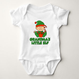 Grandma's Little Elf Baby Bodysuit