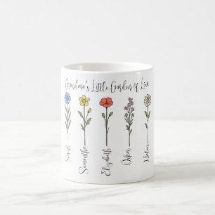 Grandma's Little Garden of Love - Grandkids's name Coffee Mug