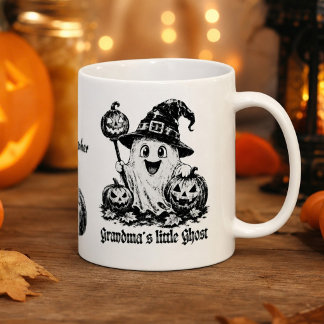 Grandma's Little Ghost Personalized Halloween Coffee Mug