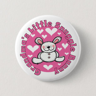 Grandma's Little Snuggle Bunny 2 Inch Round Button