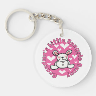Grandma's Little Snuggle Bunny Keychain