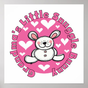 Grandma's Little Snuggle Bunny Poster