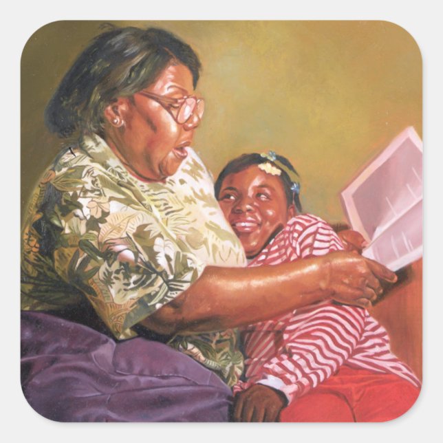 Grandma's Love 1995 Square Sticker (Front)