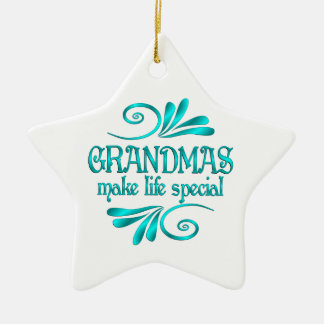 Grandmas Make Life Special Ceramic Ornament