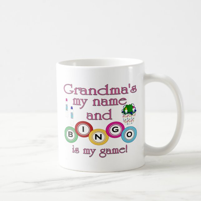 Grandmas my name Bingo is my game Coffee Mug (Right)