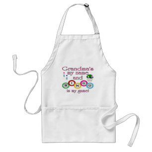 Grandmas my name Bingo is my game Standard Apron