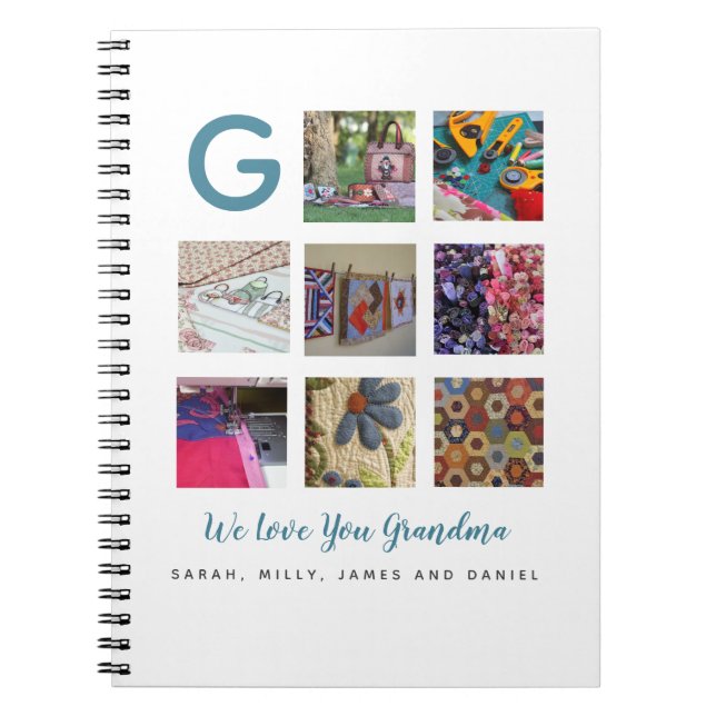 Grandmas Quilting Journal AJOUTER photos et texte (Devant)