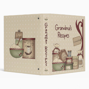 Grandma's Recipe Book Binder 1"