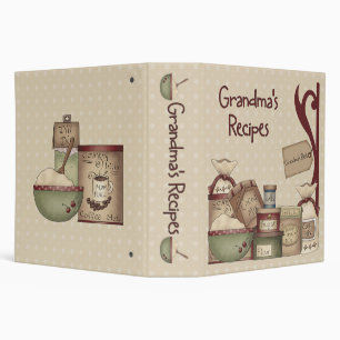 Grandma's Recipe Book Binder 2"
