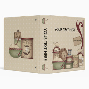 Grandma's Recipe's 1.5 (Add Your Own Special Text) Binder