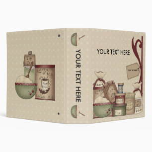 Grandma's Recipe's 2" (~Add Your Own Special Text) Binder