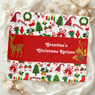 Grandma's Recipes Christmas Reindeer Tree Candy Binder